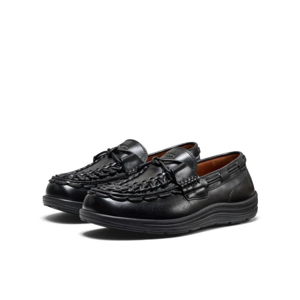 KEEN UNEEK Loafer Nocturnal Black Leder Schuhe Damen schwarz