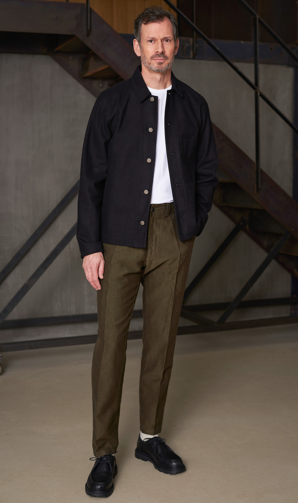About Companions Asir Eco Moleskin Jacke Herren schwarz