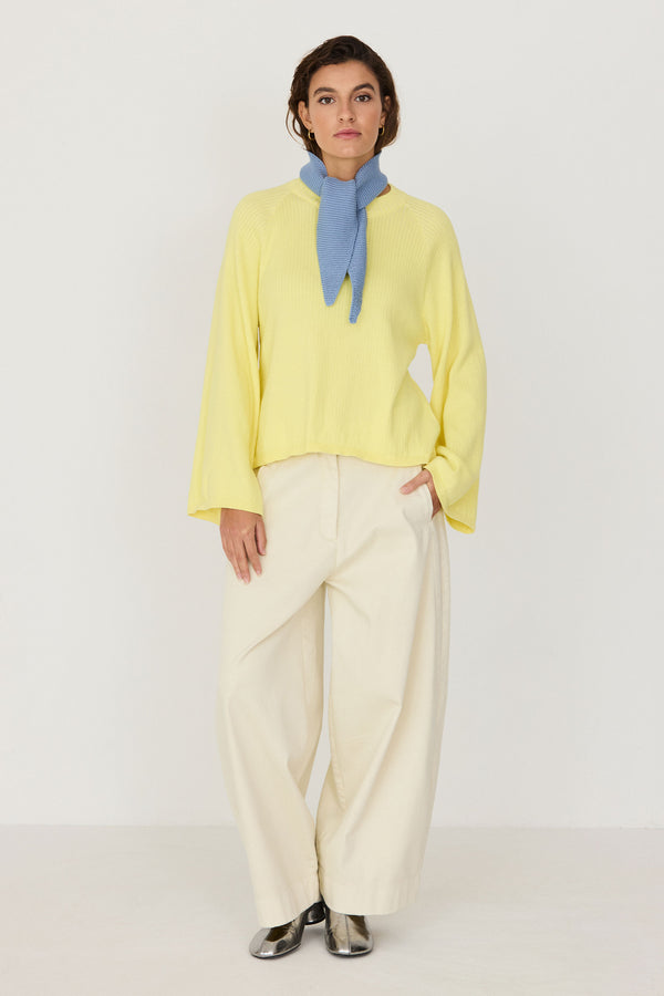 SKFK Bera Scarf Sky Blue Unisex GOTS Baumwolle hellblau