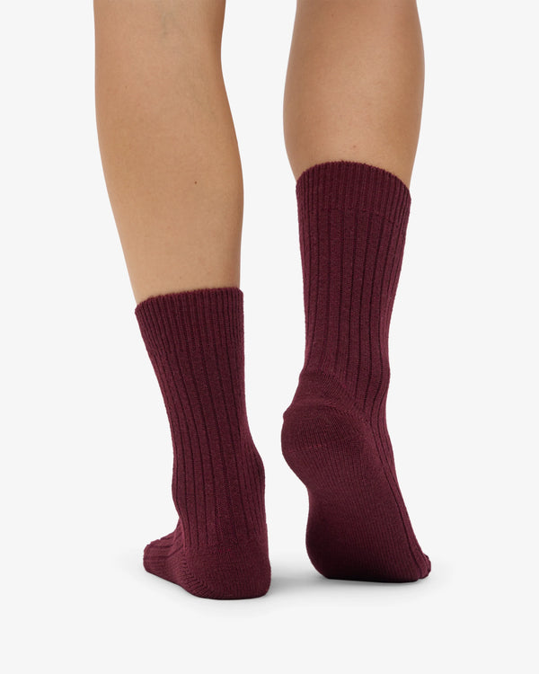 Colorful Standard Merino Wool Blend Socke - Oxblood Red