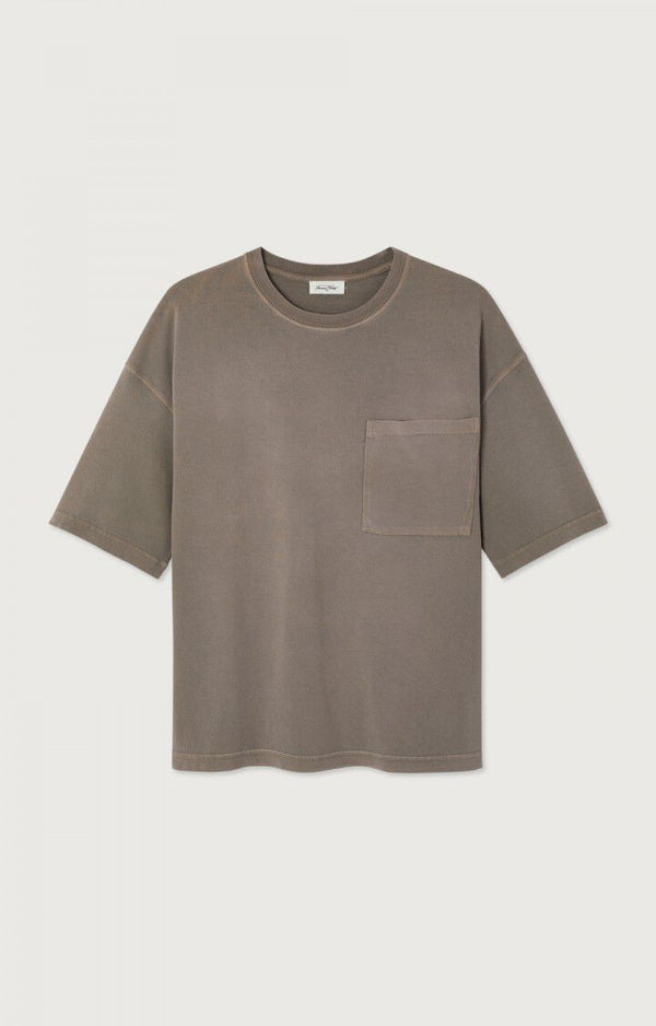 American Vintage Grisou Spray Afoma T-Shirt Herren grau