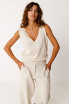 SKFK Maindi Shirt Top Damen creme