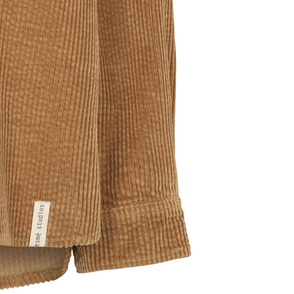 Esmé Maxia Boxy Shirt GOTS Damen Cord Bluse braun