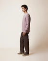 Faguo Donzy Sweatshirt Mauve Herren Pullover Crewneck rosa