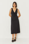 SKFK Kala Dress Damen Midikleid schwarz