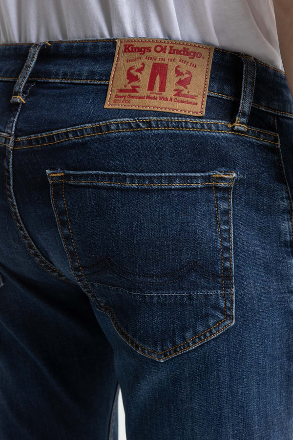 Kings Of Indigo Charles Clean Medium Used Blue Jeans Herren 5 Pocket blau