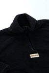 Arniko Moha Half Zip Fleecejacke Black Unisex Recycelt schwarz