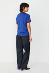 SKFK Neskur Blue GOTS T-Shirt Damen Bio Baumwolle blau