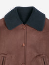 Bobo Choses Soft Reversible Sherpa Jacket Damen Wendejacke braun blau