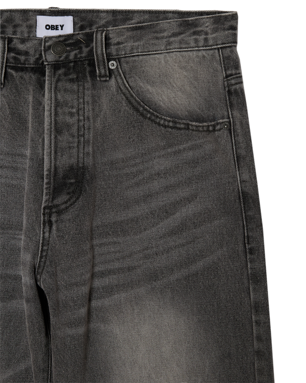 Obey Boxcar Straight Leg Archive Grey Denim Obey Boxcar Straight Leg Archive Grey Denim Herren Jeans grauHerren Jeans grau