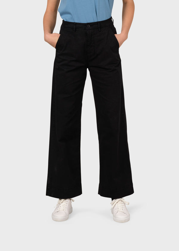 Klitmøller Lydia Pants Black Damen High Waist Hose schwarz