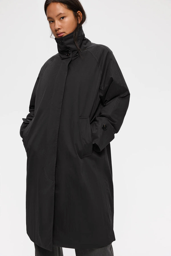 Elvine Fenja Black Damen Wattierter Mantel Wasserabweisend schwarz