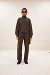 By-Bar Sammie Pullover Biscuit Damen Merino Strick braun