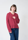 Klitmøller Mira Sweater Burgundy Damen Strickpullover Alpaka rot