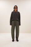By-Bar Vasile Pullover Moss Brown Damen Mohair braun