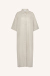 By-Bar Bruno Linen Dress Damen Leinen Midi Kleid beige
