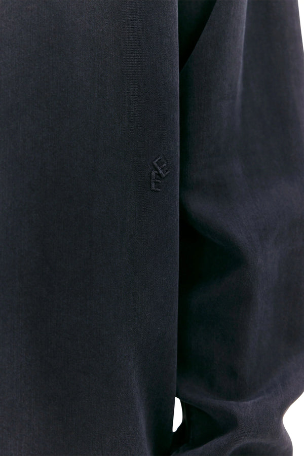 Elvine Ossian Shirt Tencel Hemd Dark Navy Herren dunkelblau