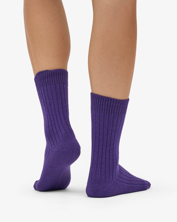 Colorful Standard Merino Wool Blend Socke - Ultra Violet