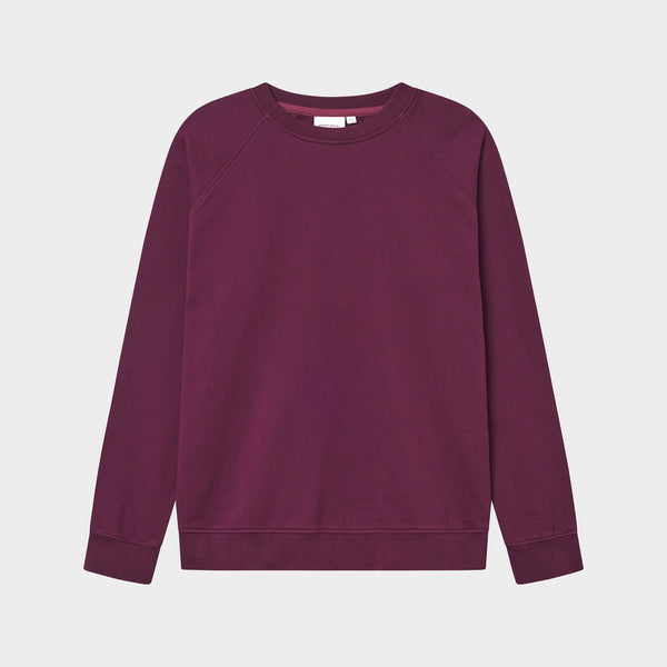 Dedicated Malmoe Base Fig RedSweatshirt Herren Crewneck beere