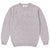Harley of Scotland Brushed Wool Pullover Herren Hellgrau bunt meliert
