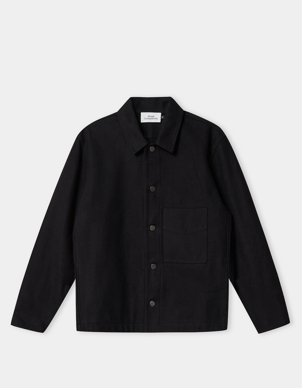 About Companions Asir Eco Moleskin Jacke Herren schwarz