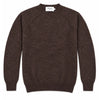 Harley of Scotland Shetland-Pullover Herren Dunkelbraun meliert