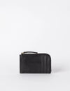 O MY BAG Lola Coin Purse Black Classic Leather Geldbörse schwarz