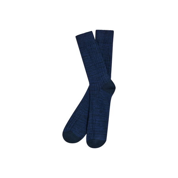 Bask in the Sun Txalupa Sock Indigo Unisex Bio Baumwolle blau