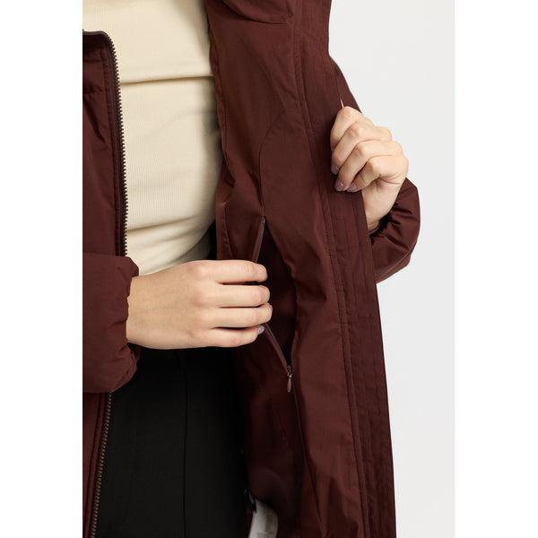 Selfhood Oversize Puffer Jacke Damen braun