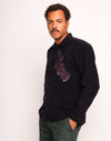 OLOW Decré Take Off Cord-Overshirt in Schwarz – Herren Seitenansicht