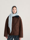 Bobo Choses Knitted Hooded Scarf Blue Unisex Schal Wolle hellblau