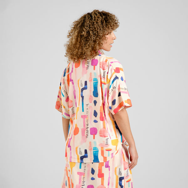 Dedicated Alsvik Shirt Damen Bluse multicolor