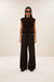 By-Bar Pelle Pinstripe Pants Damen Stoffhose Viskose braun