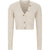 Esmé Rim Knit Cardigan Damen Stickjacke beige creme