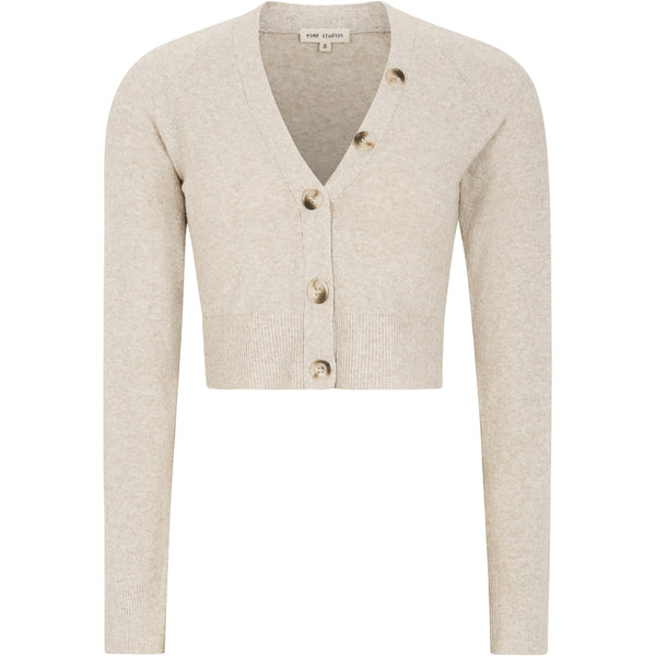 Esmé Rim Knit Cardigan Damen Stickjacke beige creme