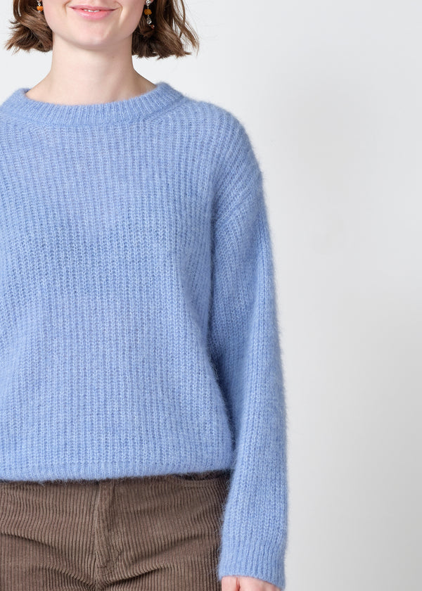 Klitmøller Willow Knit Light Blue Damen Alpaka Strickpullover hellblau