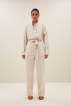 By-Bar Esra Popline Suit Almond Damen Jumpsuit creme