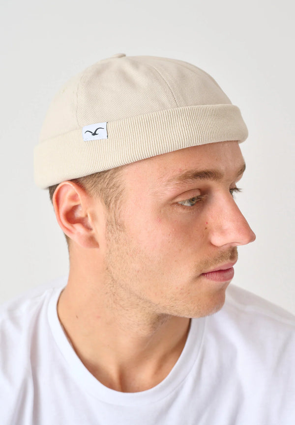 Cleptomanicx One Size Cap Brimless cremeweiss