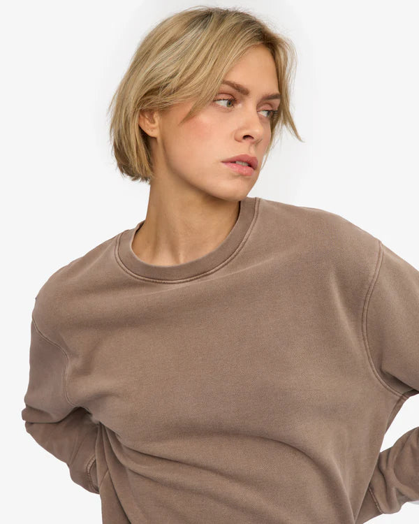 Colorful Standard Women Classic Organic Crew Faded Khaki