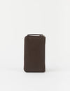 O MY BAG Jett Wallet Chocholate Soft Grain Leather Geldbörse braun