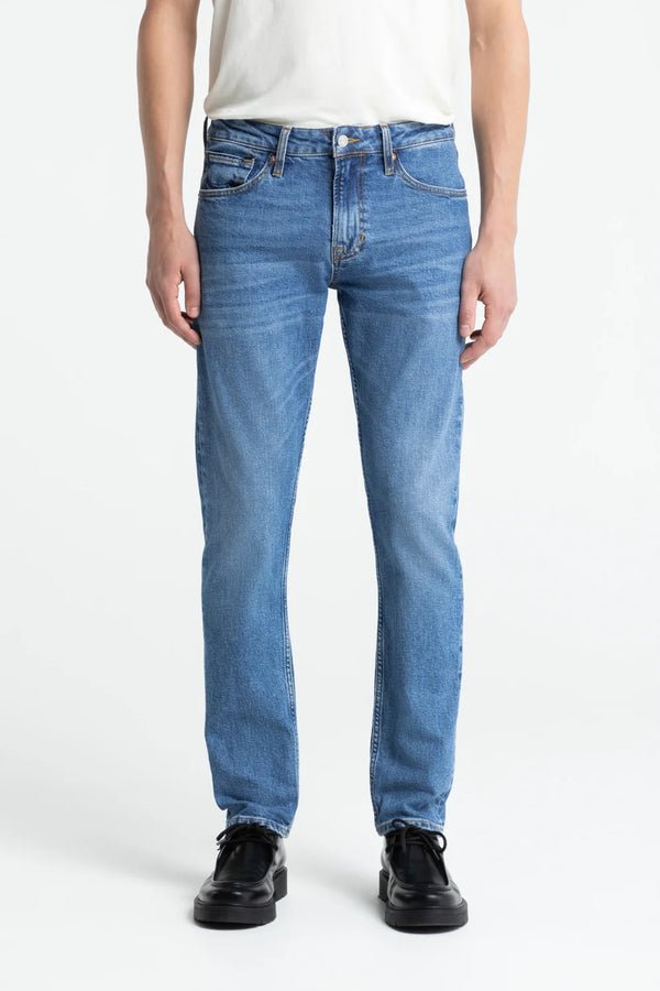 Kings Of Indigo Chales Sander Mid Used Blue Jeans Herren Five Pocket blau