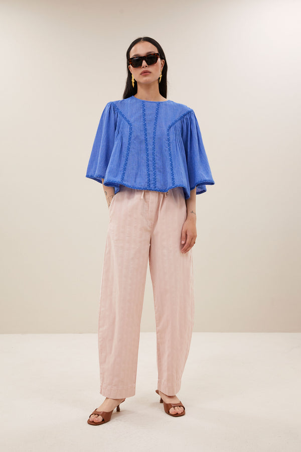 By-Bar Jack Balloon Pants Old Pink Hose Damen rosa