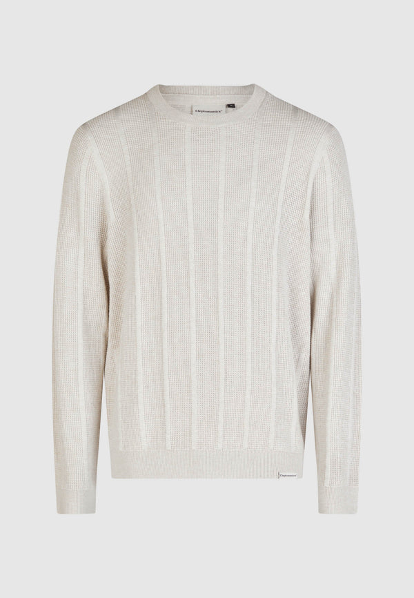Cleptomanicx Parchment Chaser Sweater Herren creme