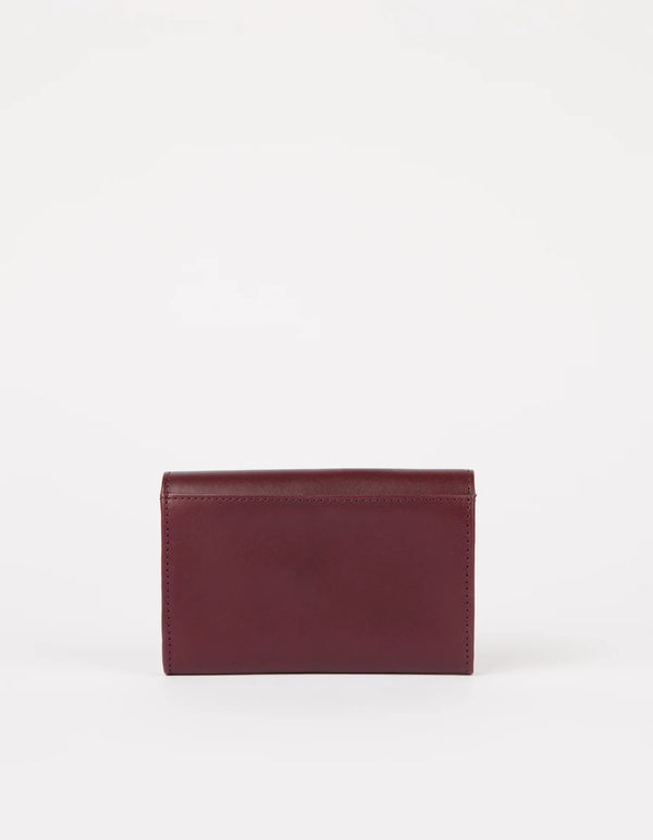 O MY BAG Jo`s Purse Dark Cherry Leather Dunkelrot