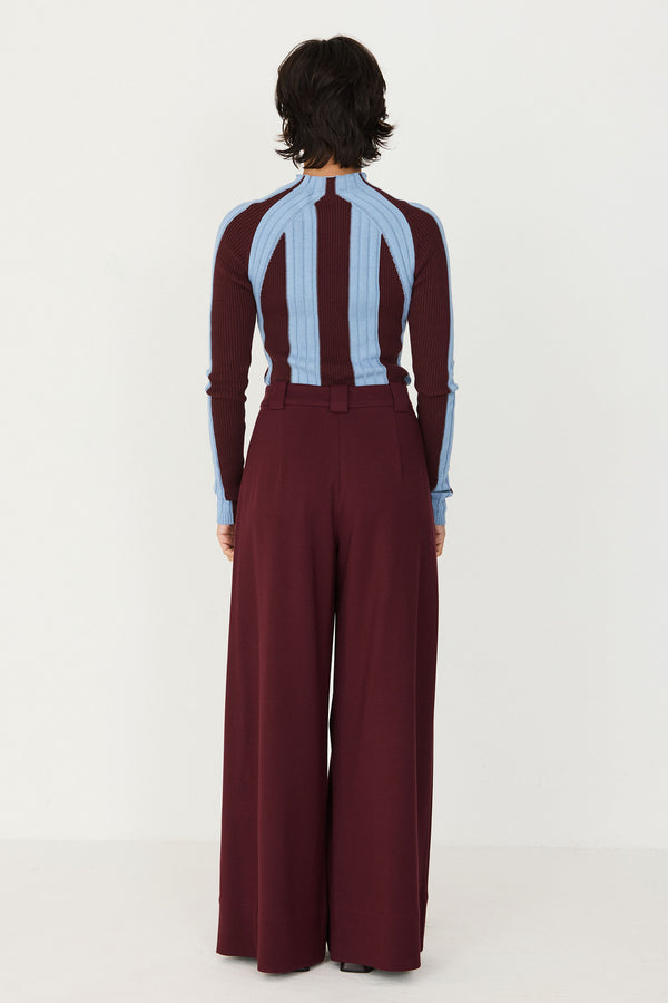 SKFK Nia Trouser Damen Palazzo Tencel Hose braun
