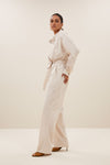 By-Bar Esra Popline Suit Almond Damen Jumpsuit creme