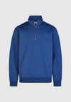 Cleptomanicx Estate Blue Ligull Classic Quarter Zip Pullover Herren blau