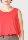 Klitmøller Aliya Top Damen Lyocell Shirt rot