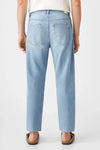 Dawn RISE Relaxed Tapered Bright Blue Minimal Stretch Jeans Hose Herren Hellblau