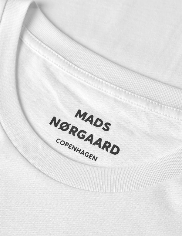 Mads Nørgaard White Thor Fine Jersey T-Shirt Herren weiss